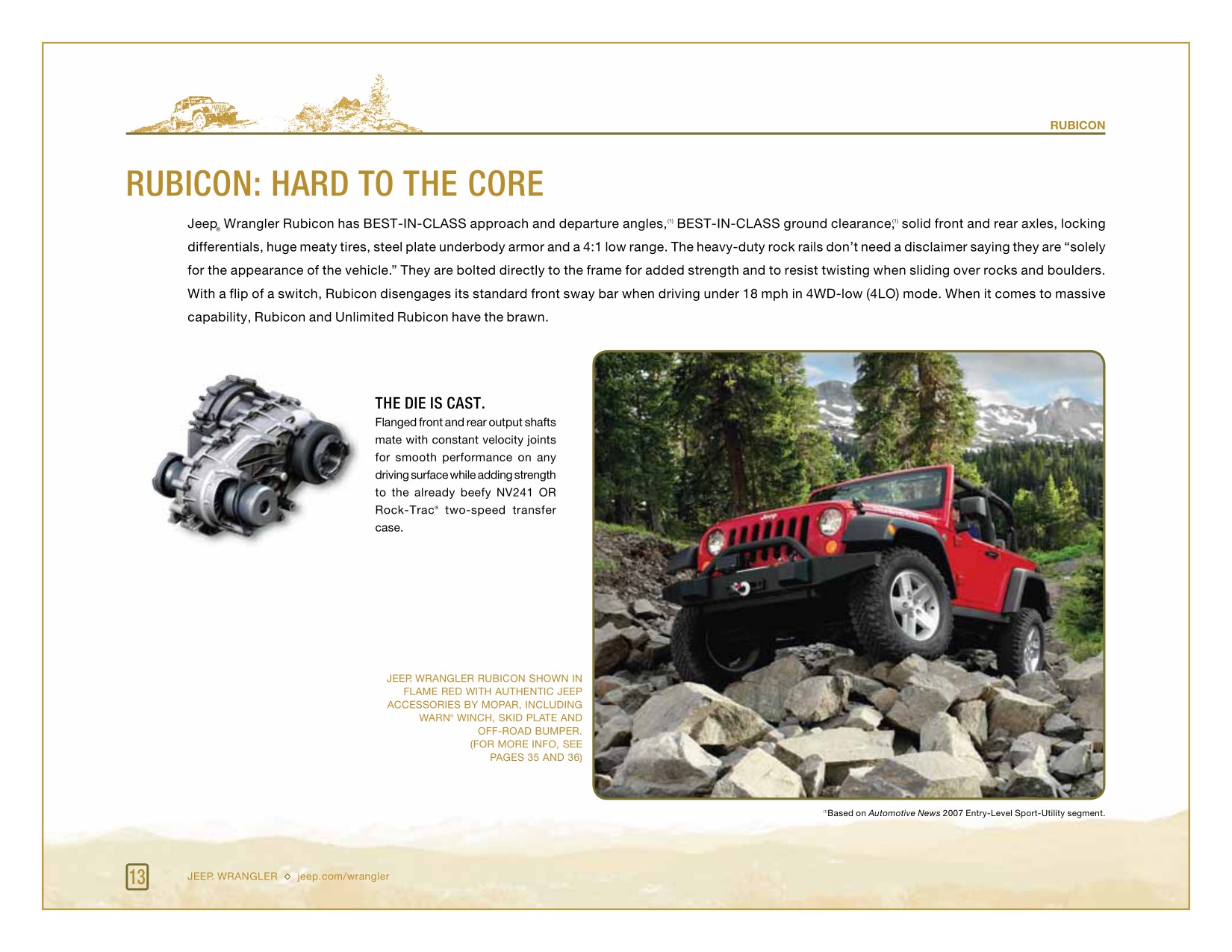 2008 Jeep Wrangler Brochure Page 20